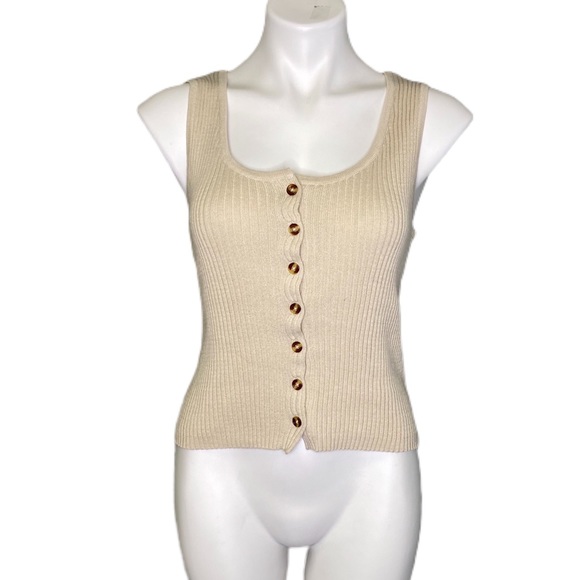 moon & madison Tops - NWT Moon & Madison Knit Button Down Tank Top